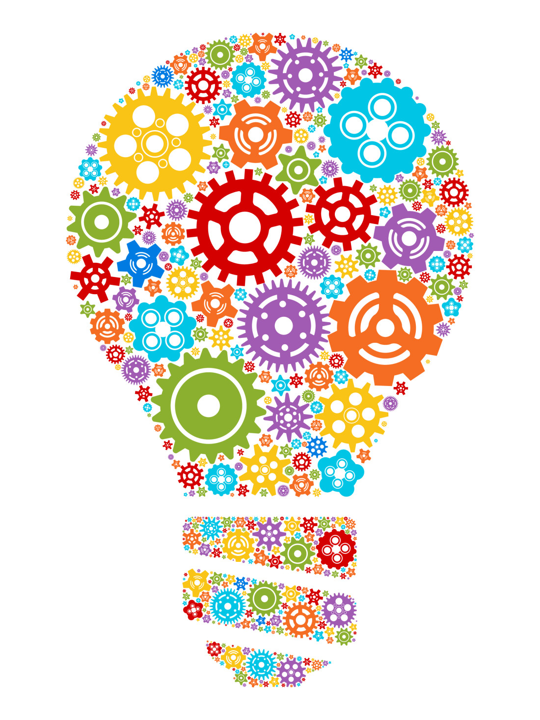 Light bulb and Gears Light bulb